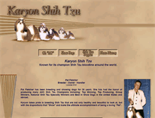 Tablet Screenshot of karyonshihtzu.com